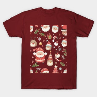 Cute Christmas Pattern T-Shirt